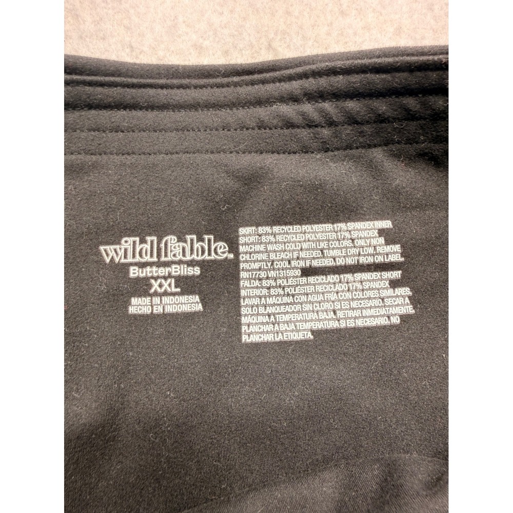 Wild Fable ButterBliss Black Active Skort XXL Recycled Polyester Spandex NWT - Picture 2 of 7